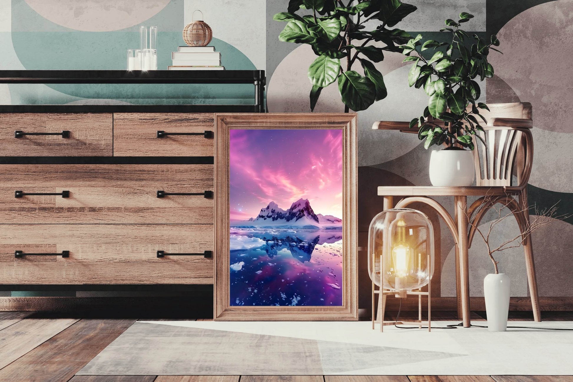 Polar Twilight Reflection Wall Art - beink online art store