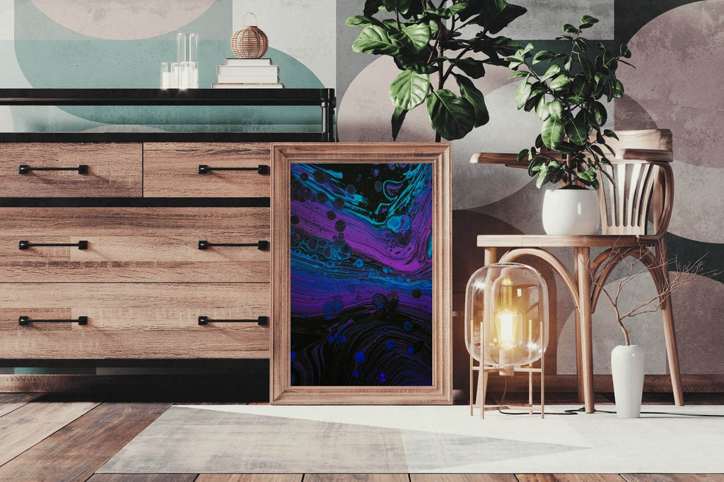 Liquid Paint Bubble and Stains Abstract Wall Art - beink online art store