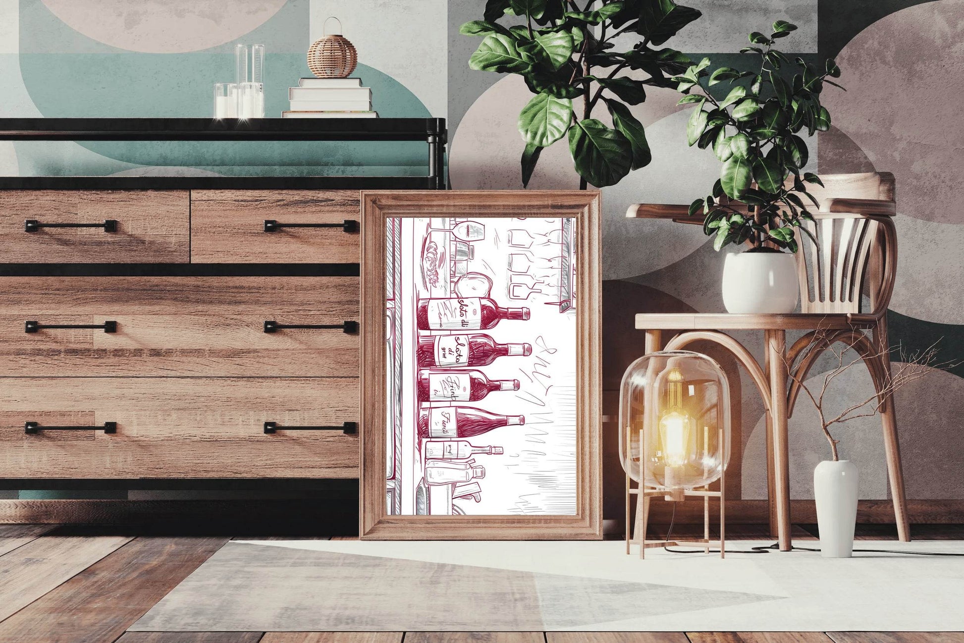 Champagne Bar Painting Wall Art - beink online art store