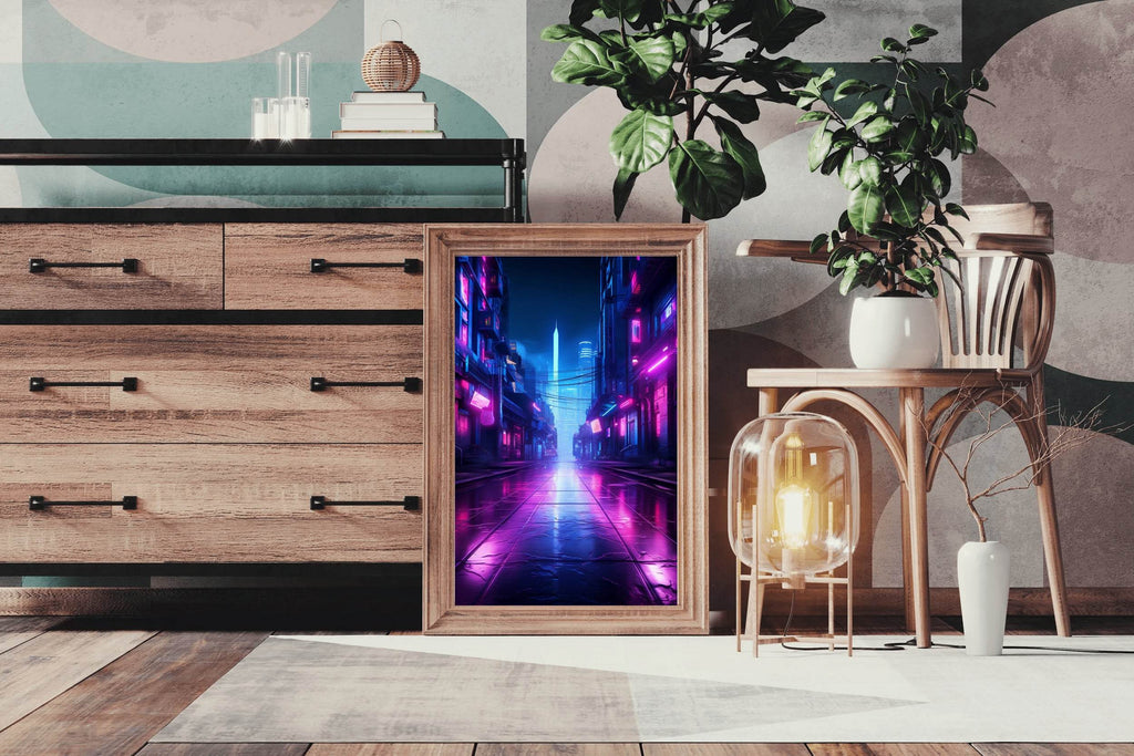 Neon City Wall Art - beink online art store