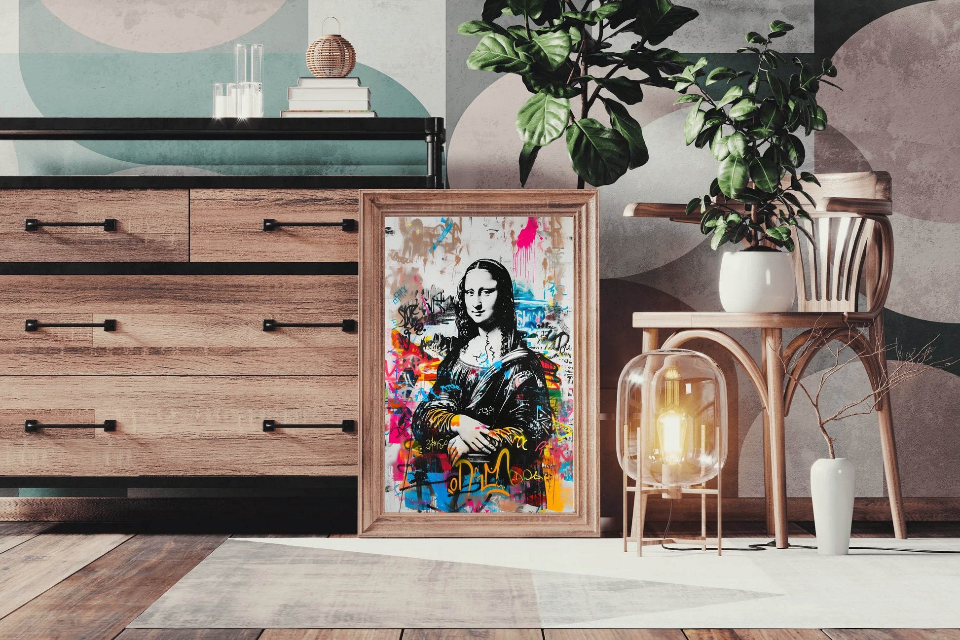 Mona Lisa Graffiti Wall Art - beink online art store