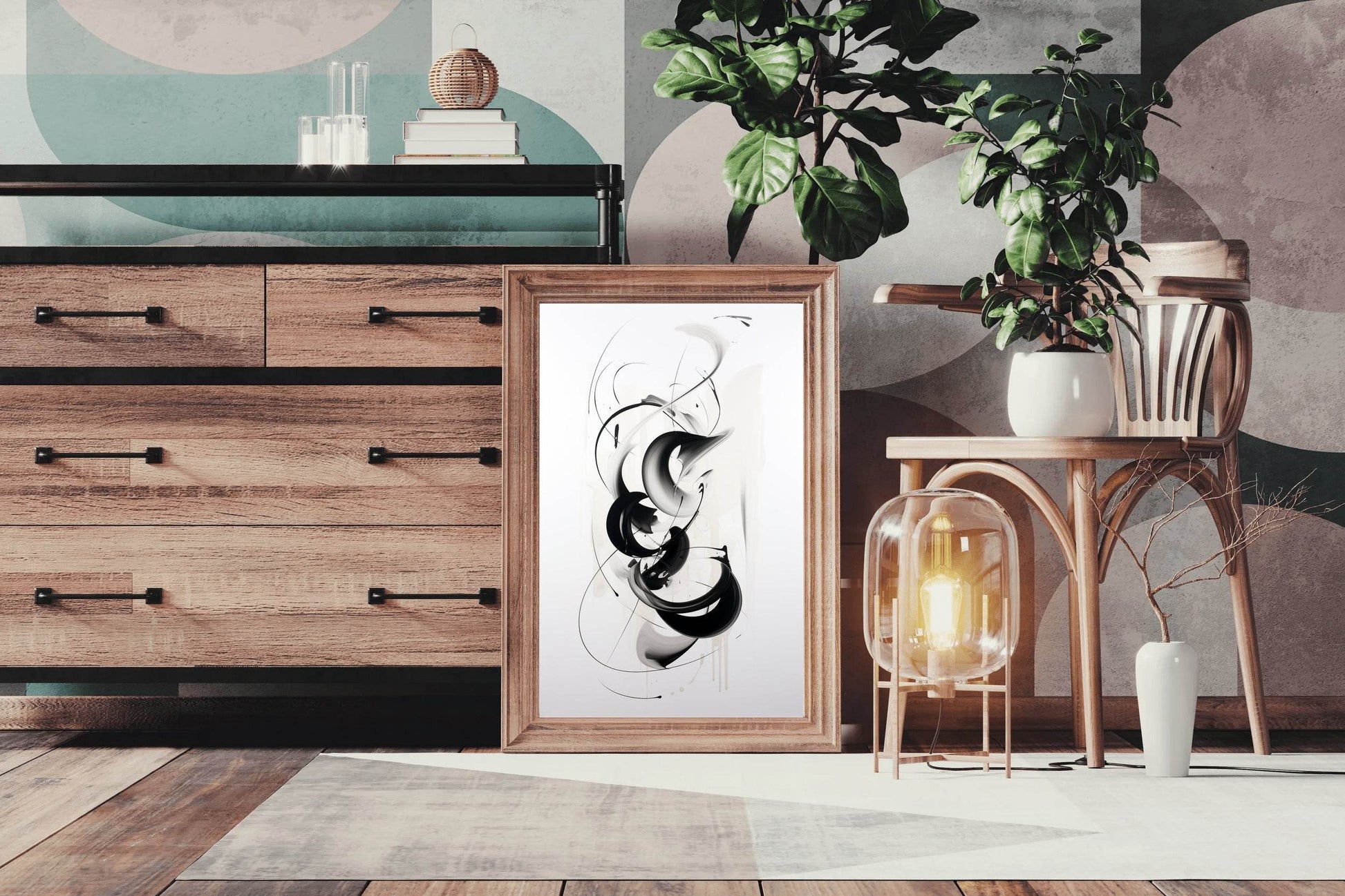 Black and White Abstract Wall Art - beink online art store