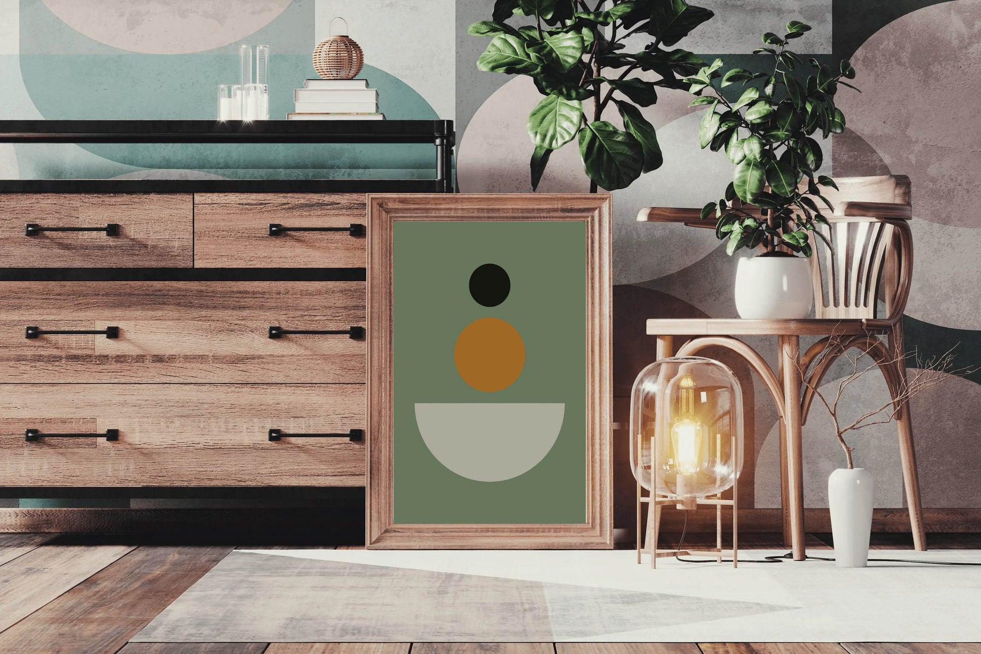 Geometric Shape Abstract Wall Art - beink online art store