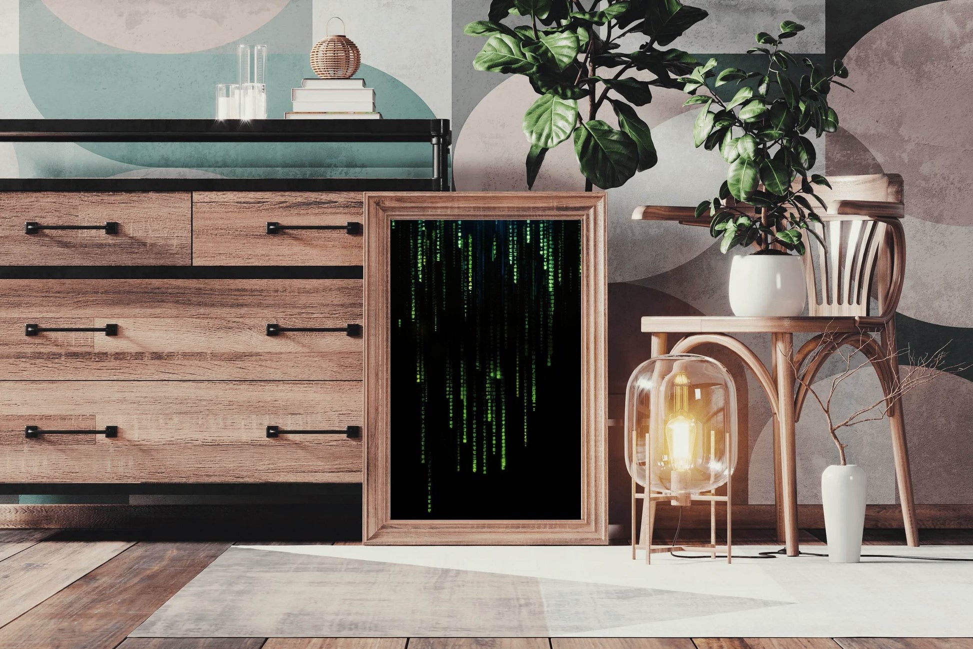 THE MATRIX Green Code Wall Art - beink online art store