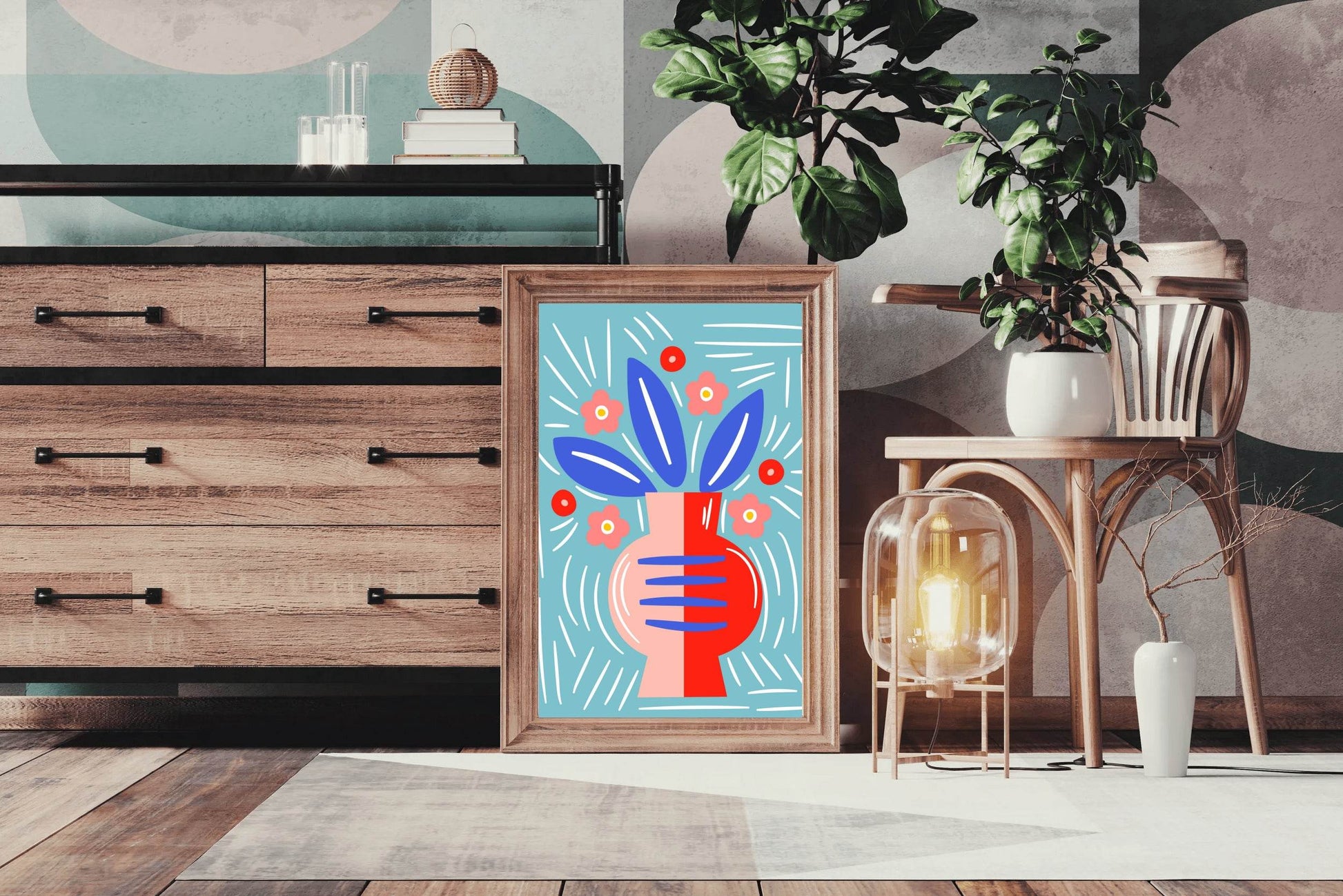 Painting a Long Vase Art - beink online art store