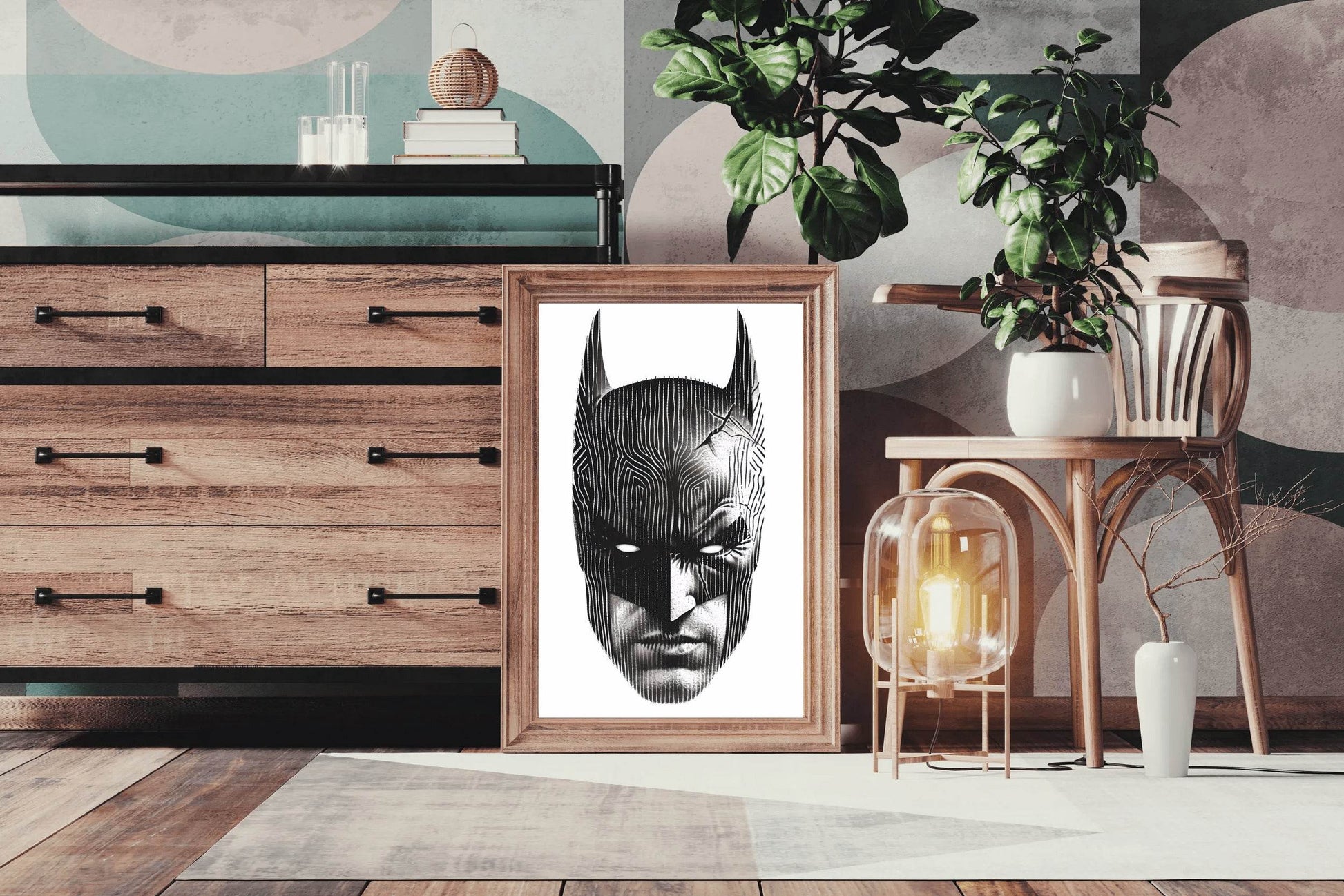 Batman Mask Premium Wall Art - beink online art store