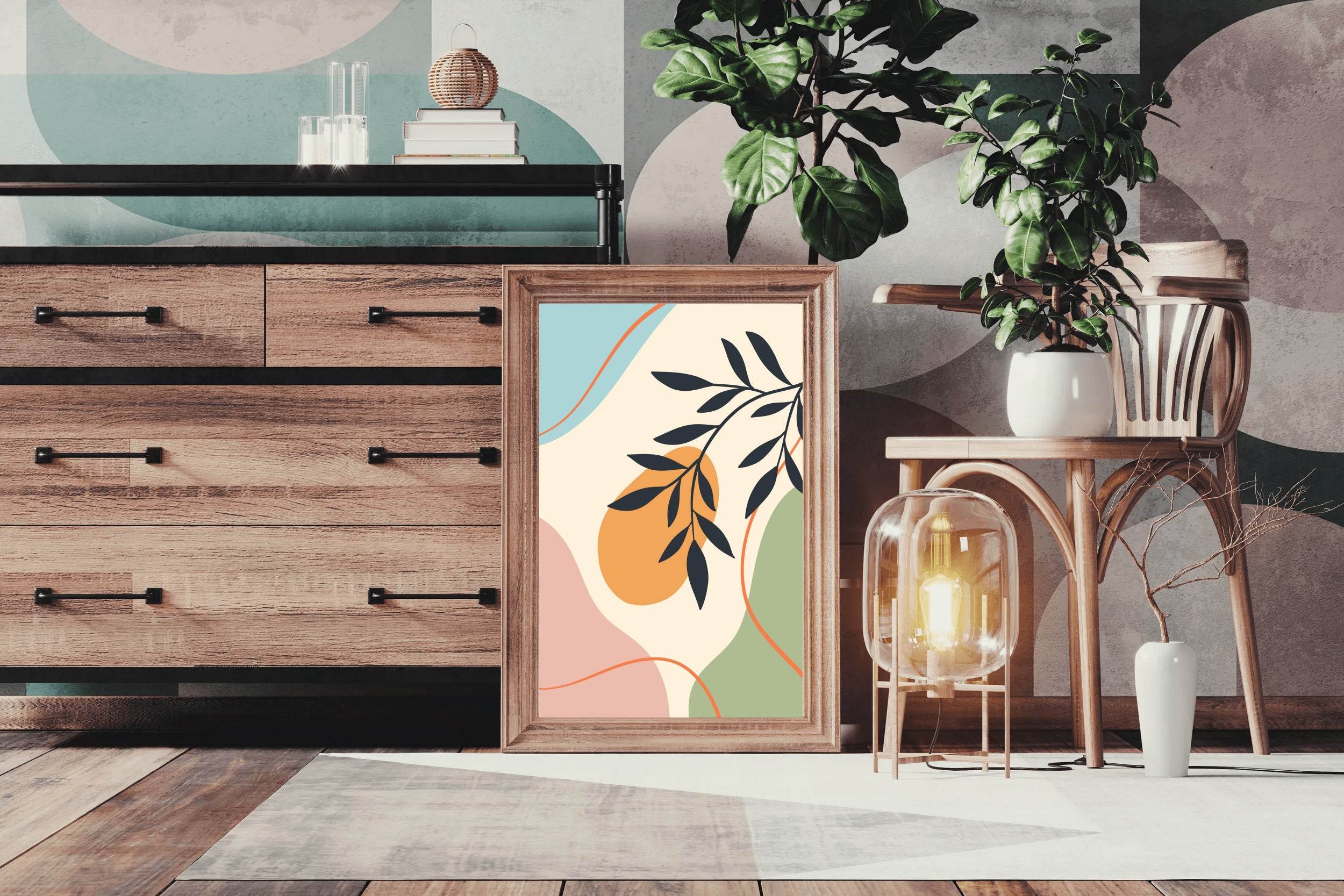 Olive Branches And Laves Wall Art - beink online art store