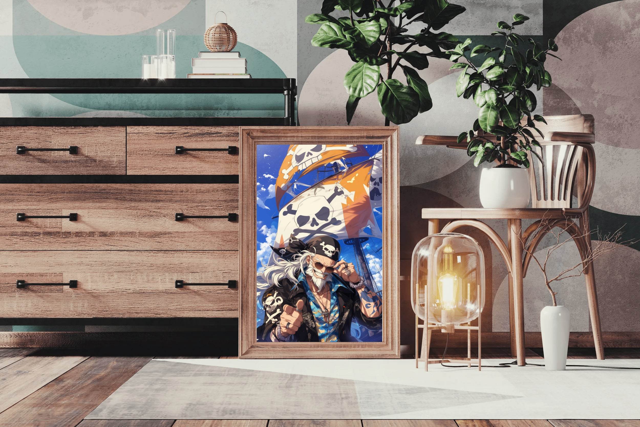 Gold Roger Pirate King Anime Wall Art - beink online art store