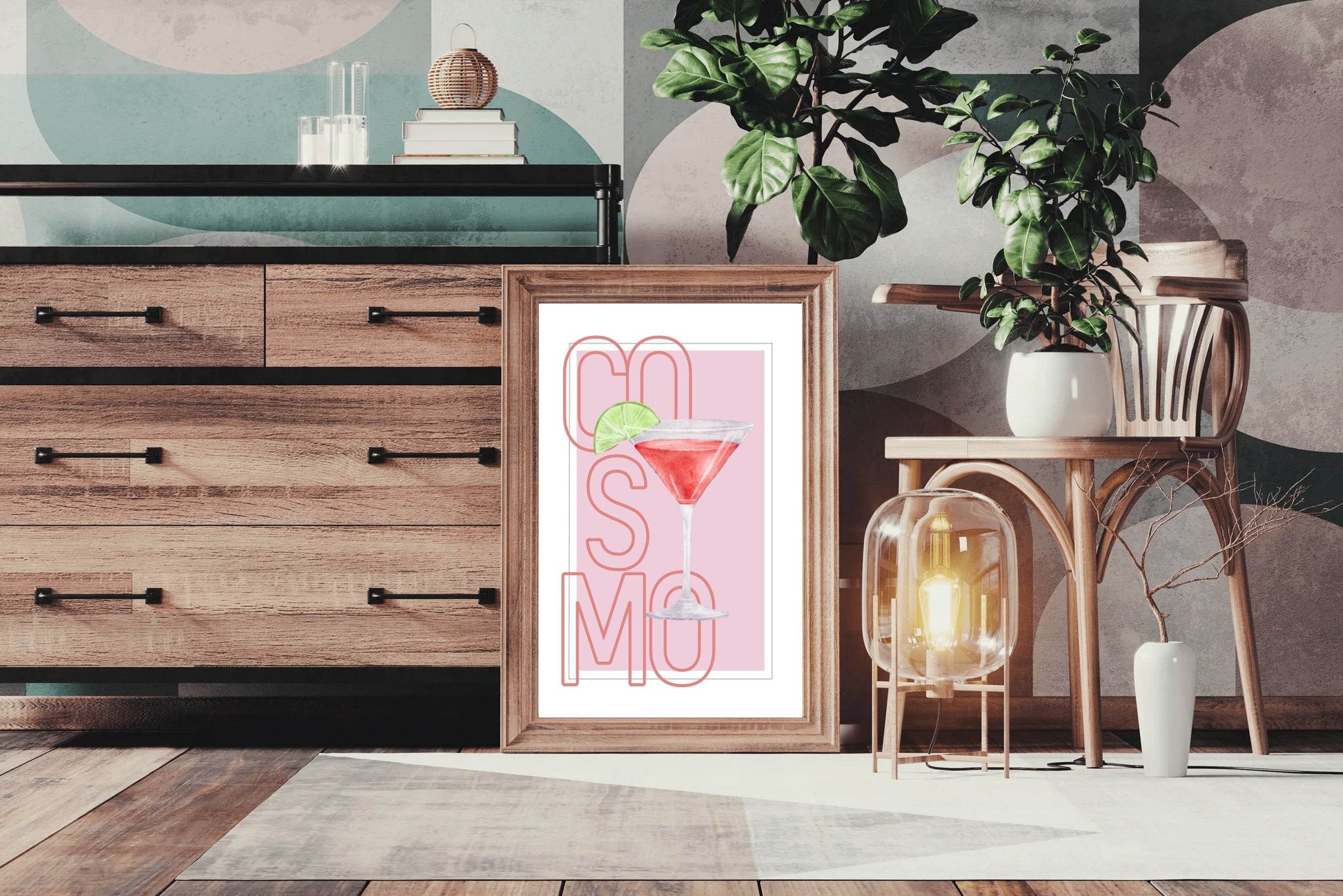 Cosmo Cocktail Wall Art - beink online art store