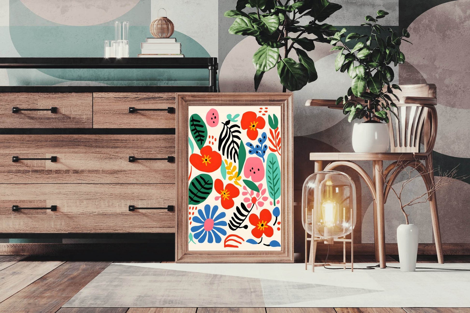 Colorful Floral Painting Art - beink online art store