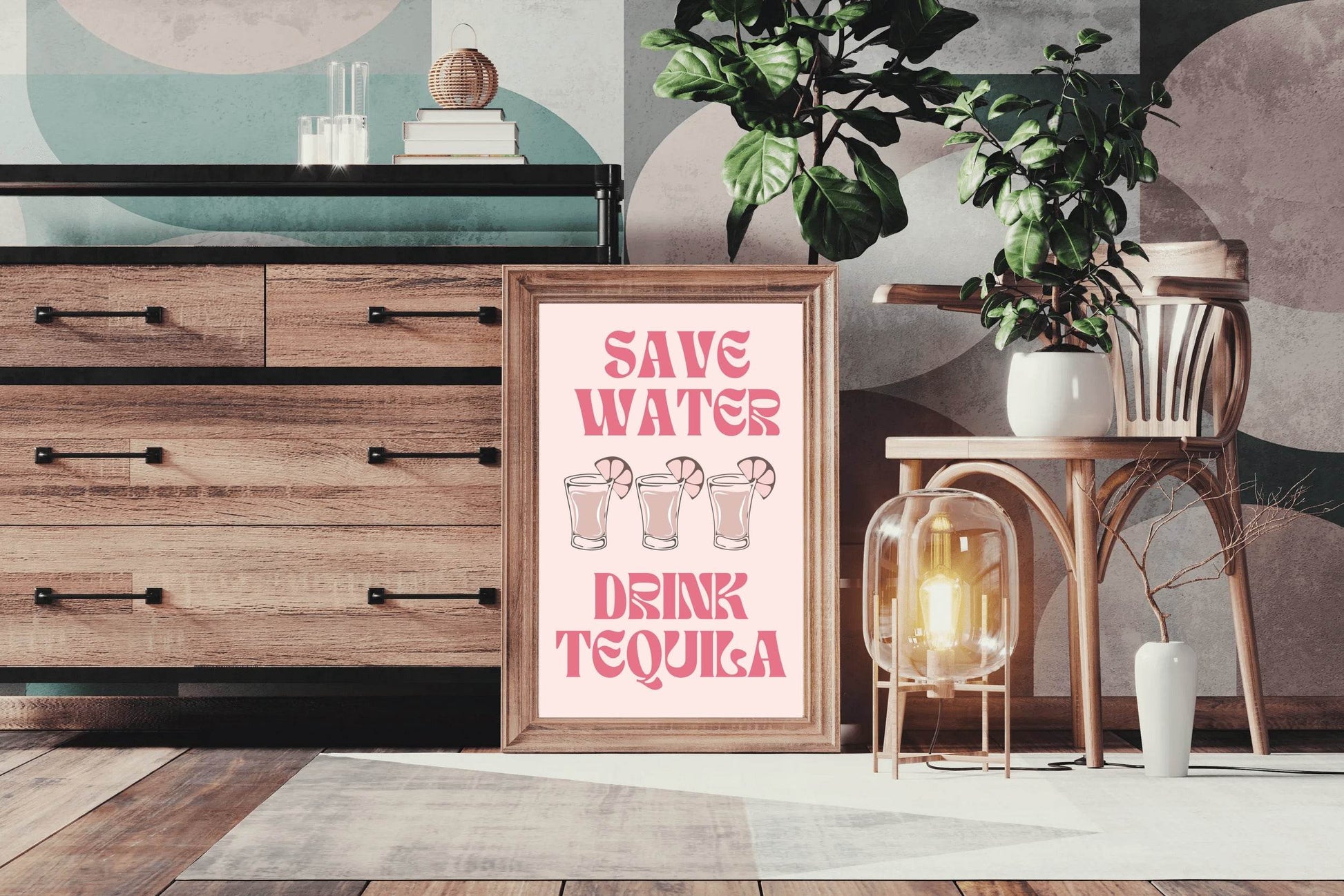 Save Water Drink Wall Art - beink online art store