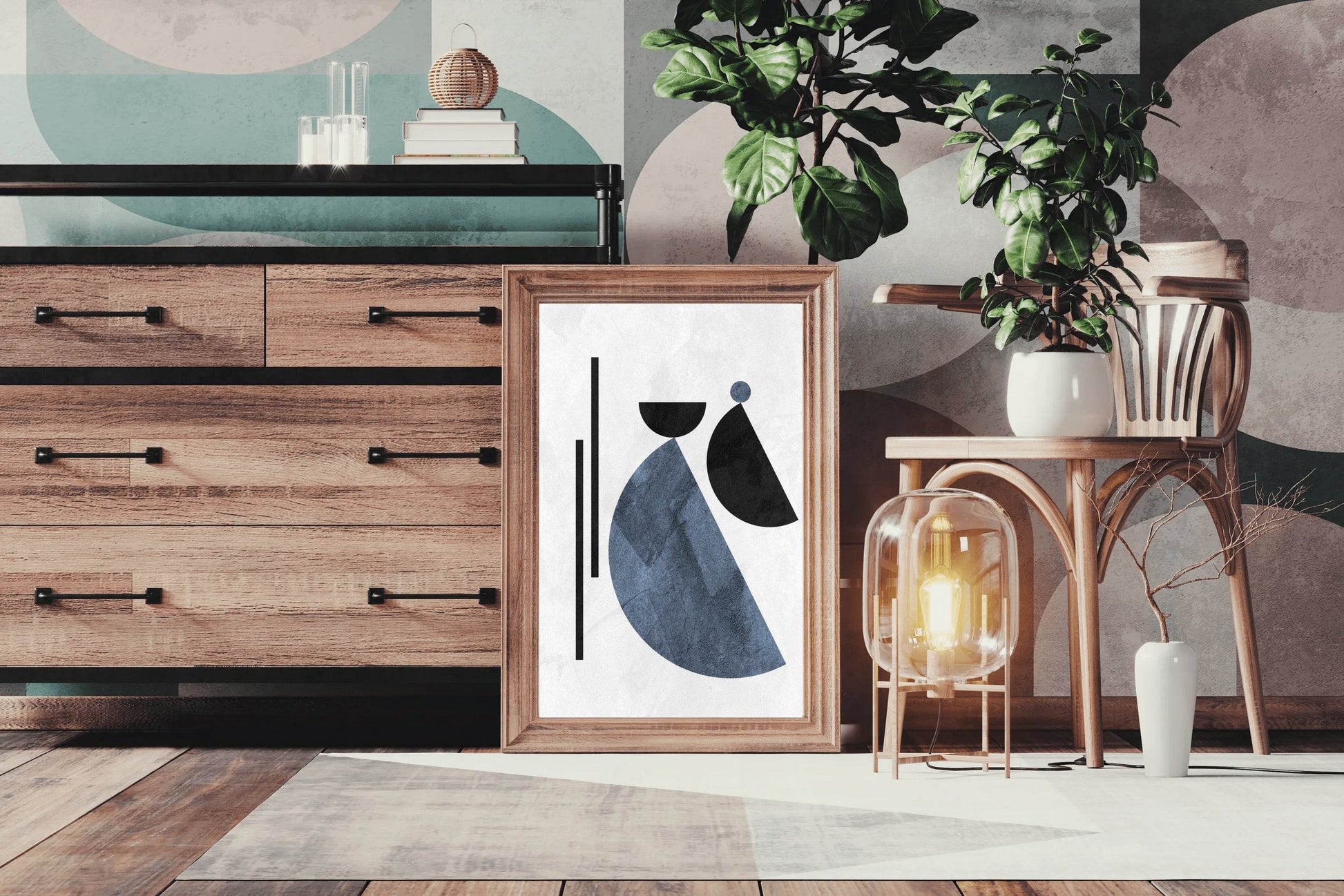 Geometrical Shapes Abstract Wall Art - beink online art store