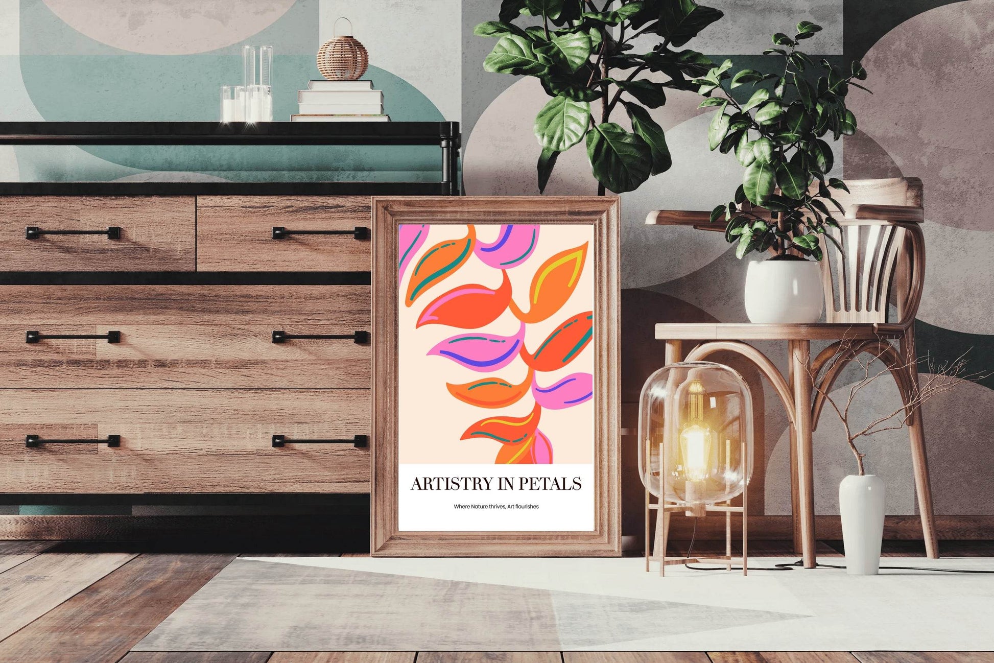 Tropical Leaf Painting Wall Art - beink online art store