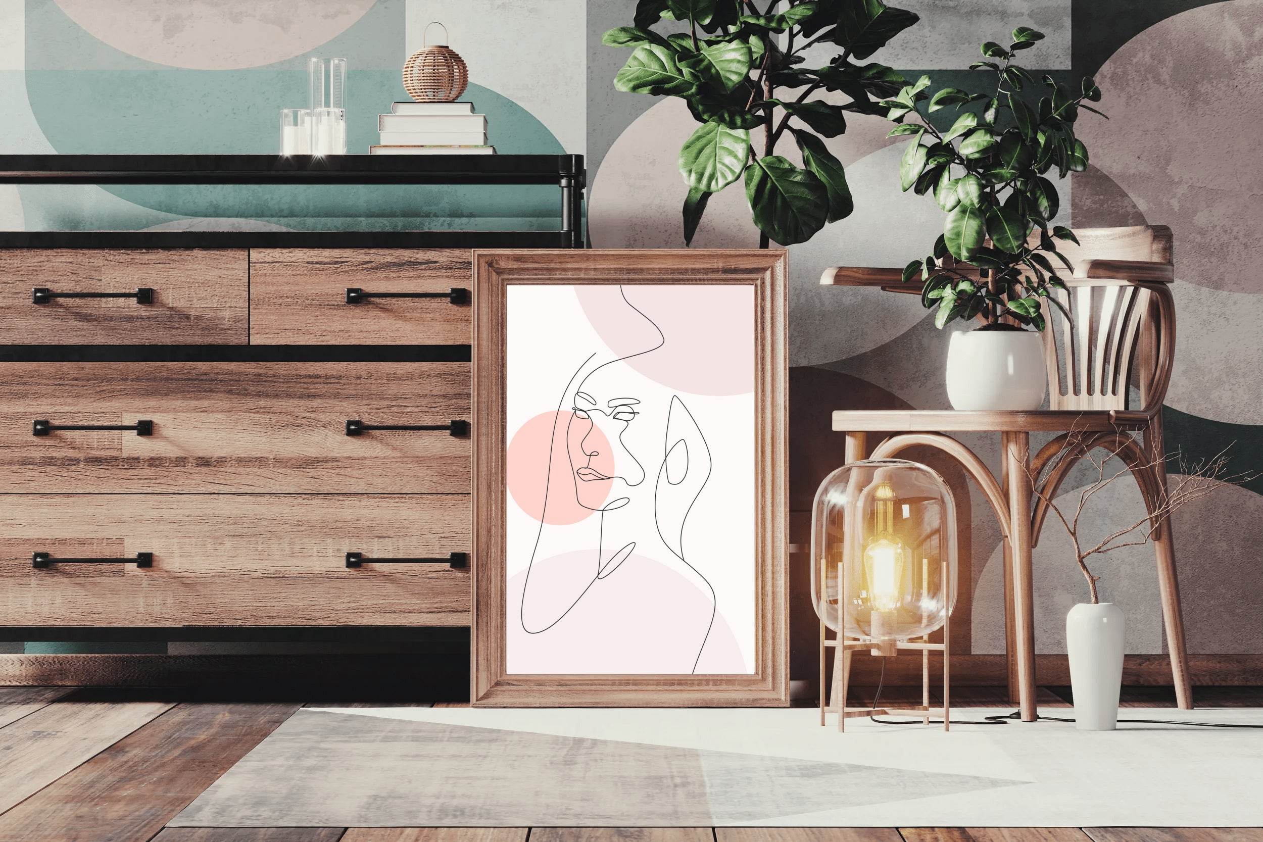 Sad Woman's Face Wall Art - beink online art store