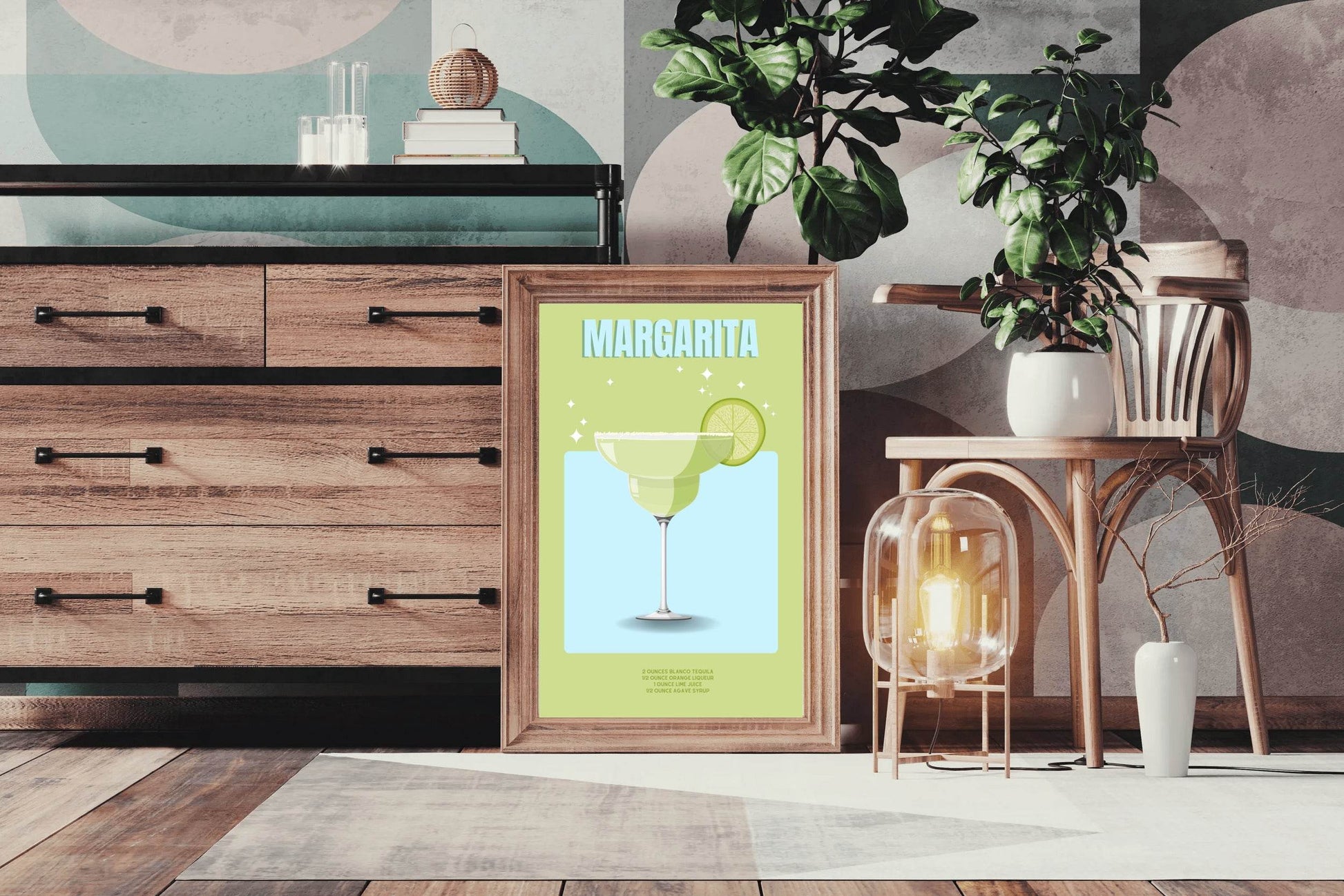 Lemon Margarita Wall Art - beink online art store