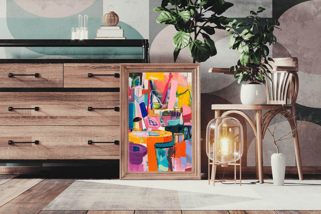 Bold Multicolor Abstract Digital Art - beink online art store