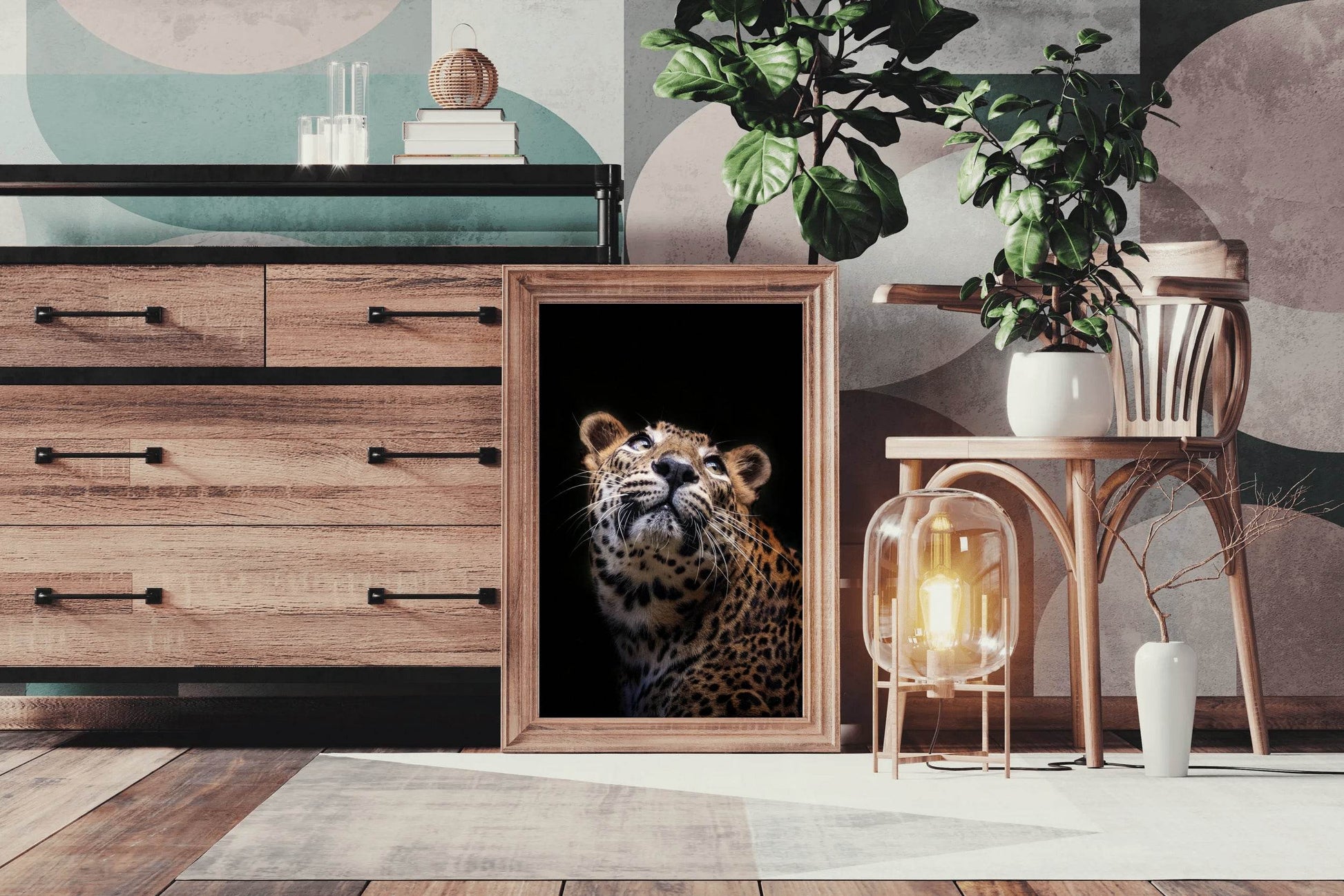 Sri Lankan Leopard Animal Wall Art - beink online art store