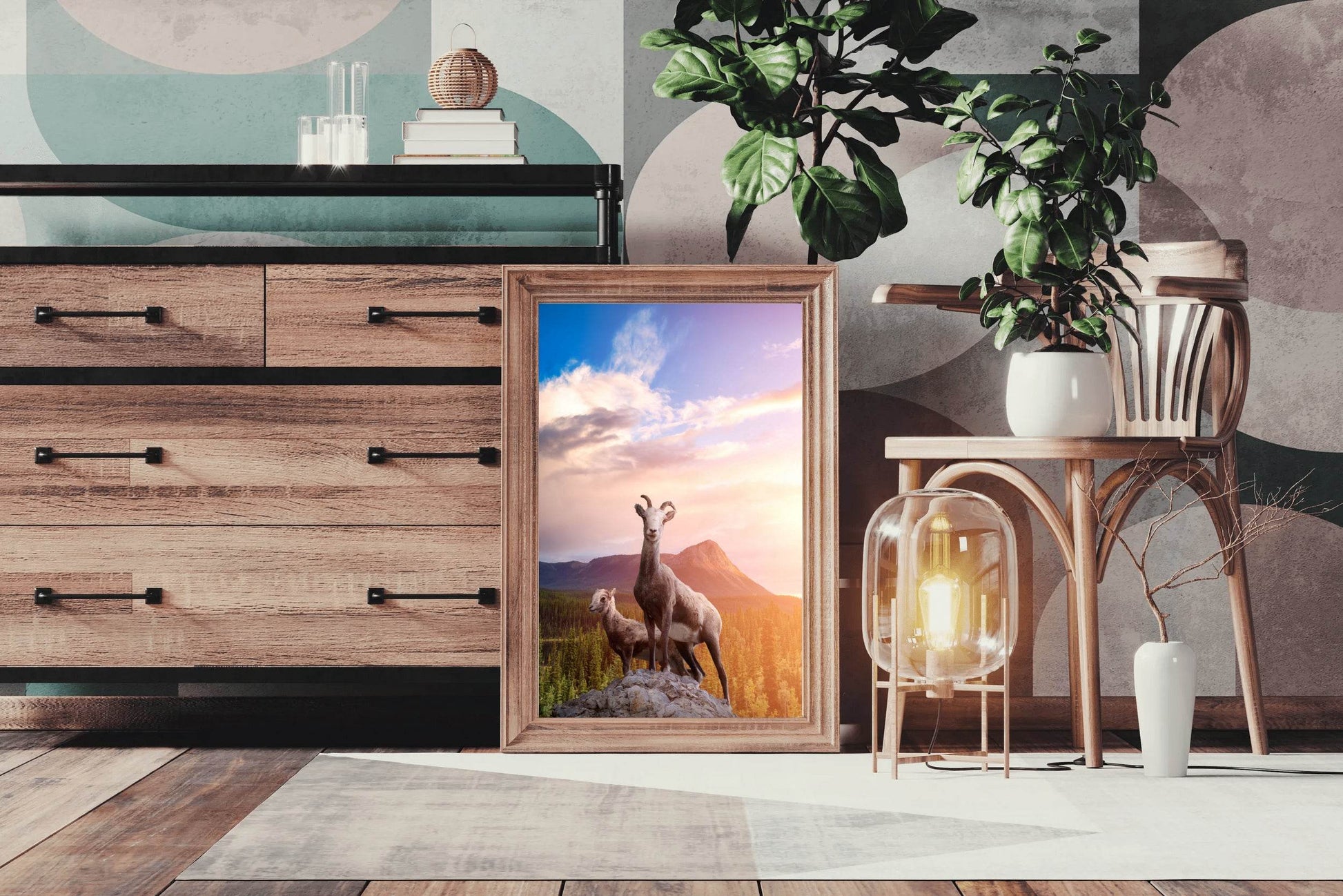 Desert Bighorn Sheep Wall Art - beink online art store