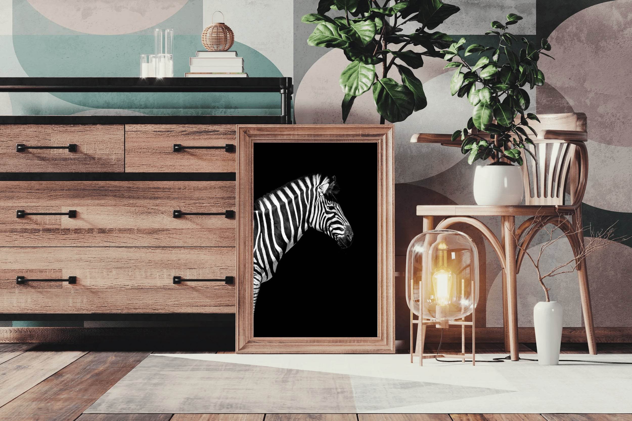 Zebra Black & White Wall Art - beink online art store