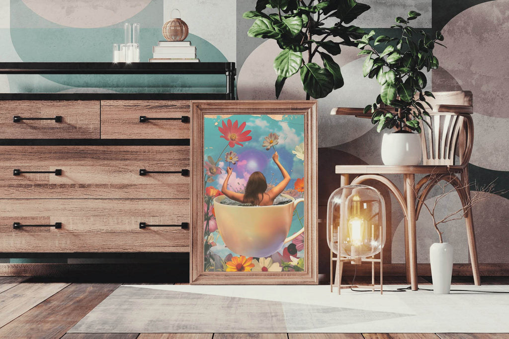Bathing a Woman in A Cup Wall Art - beink online art store