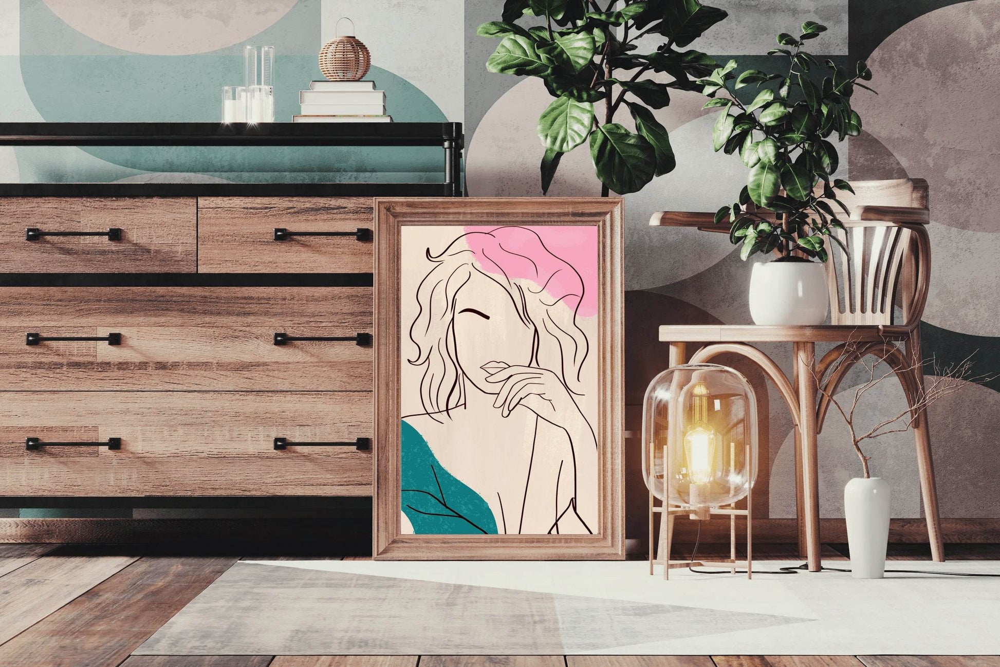 Painting A Woman Without A Face Wall Art - beink online art store