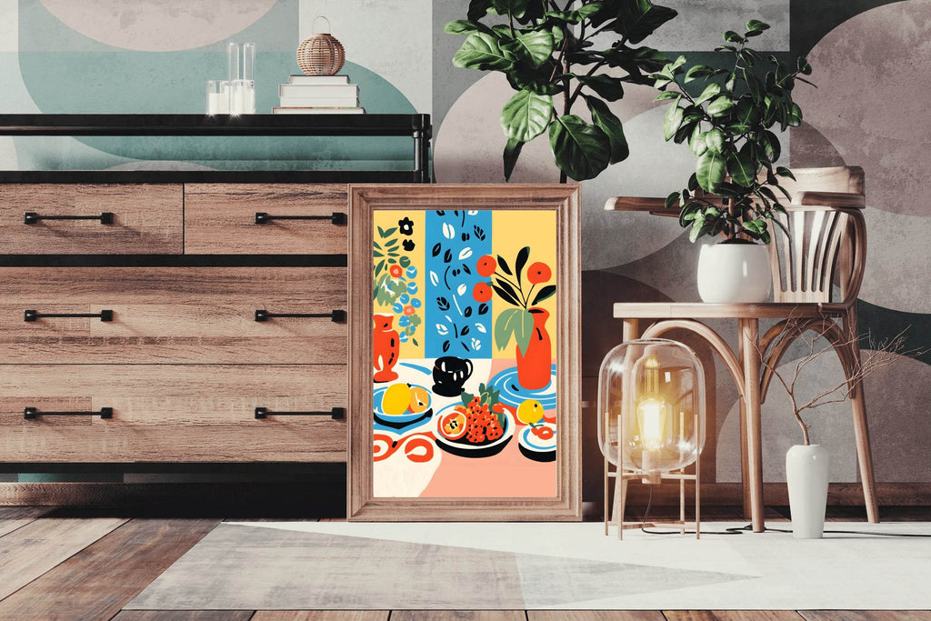 Fruit And Flower Painting Wall Art - beink online art store