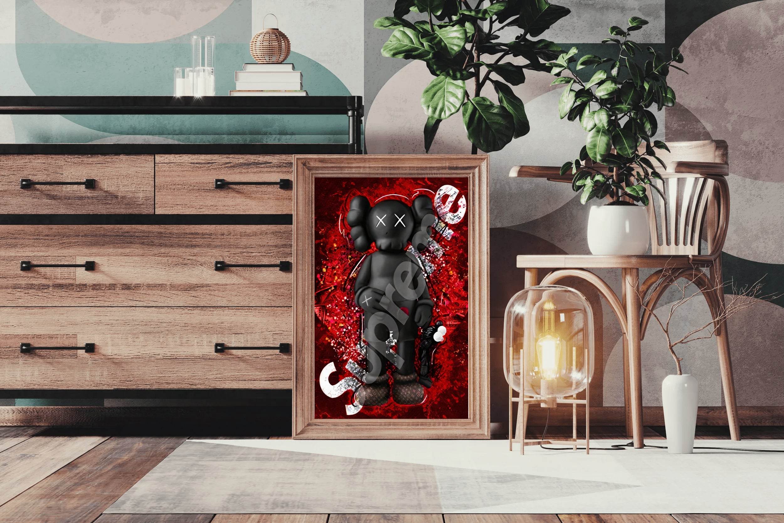 Supreme Kaws Wall Art - beink online art store