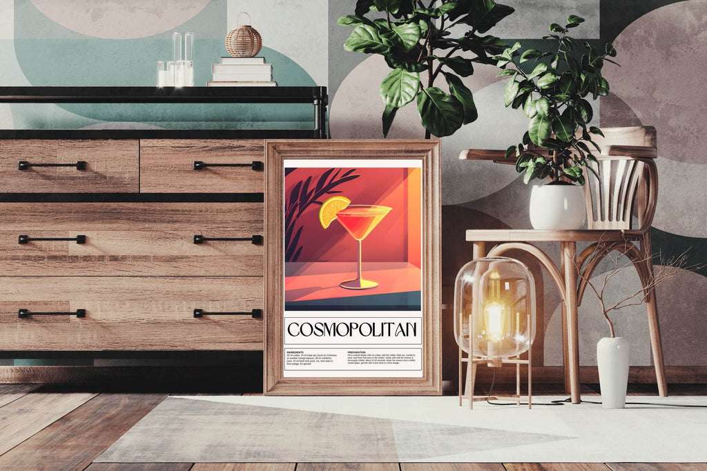 Cosmopolitan Cocktail Wall Art - beink online art store