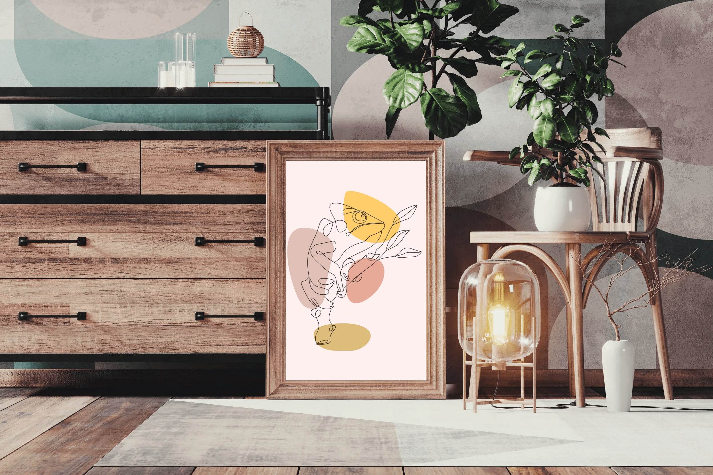 Chameleon Painting Wall Art - beink online art store
