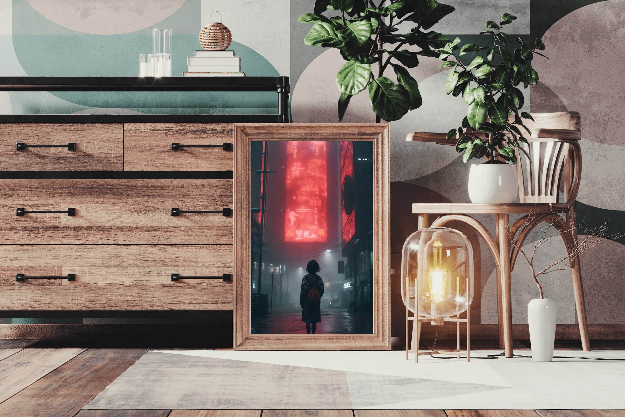Chinatown At Night Wall Art - beink online art store