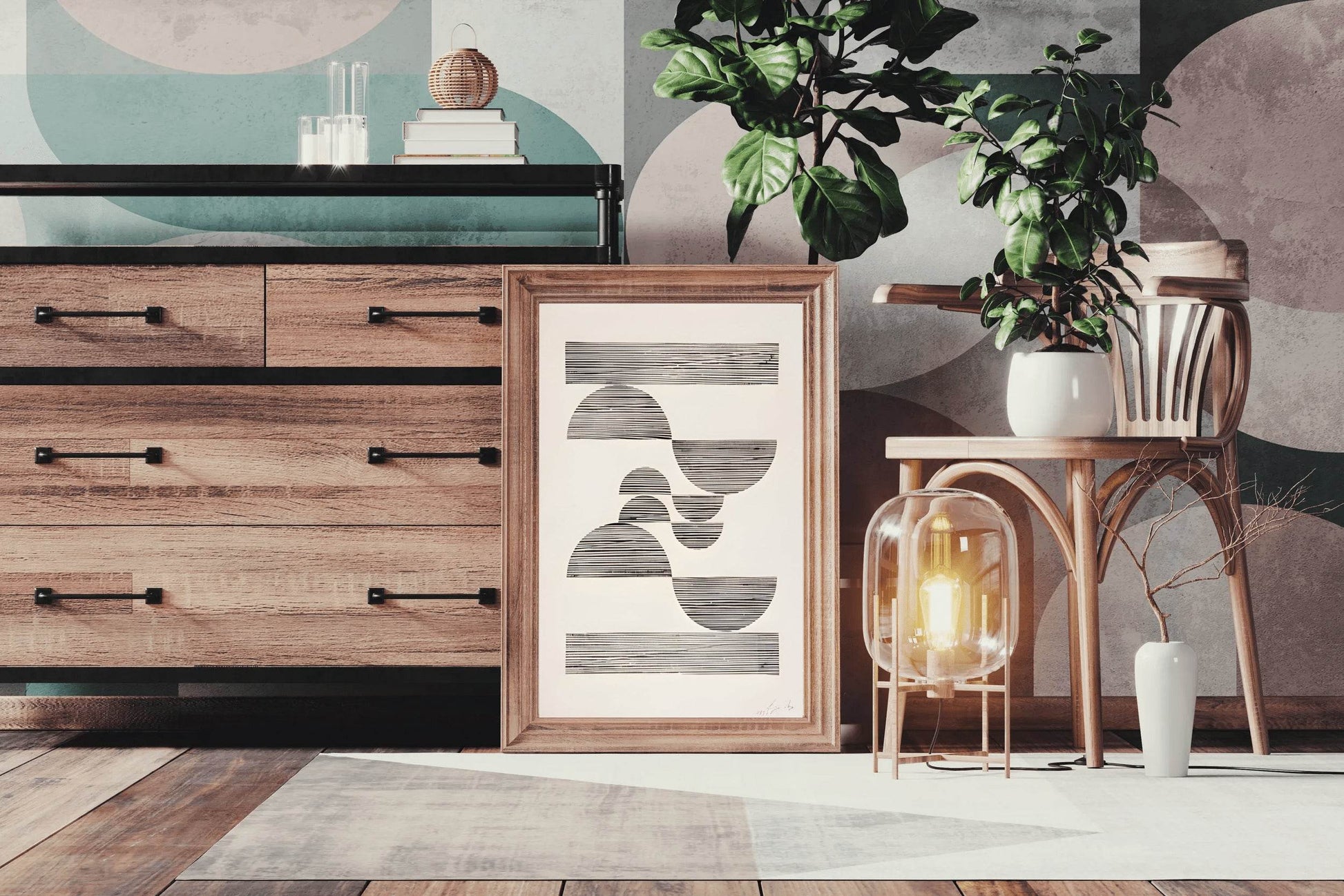 Geometrical Alignment Modern Wall Art - beink online art store