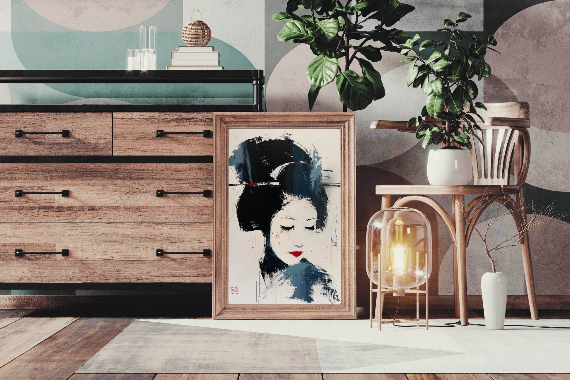 Japanese Geisha Wall Art - beink online art store