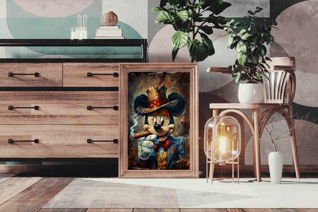 Mickey Noir Wall Art - beink online art store