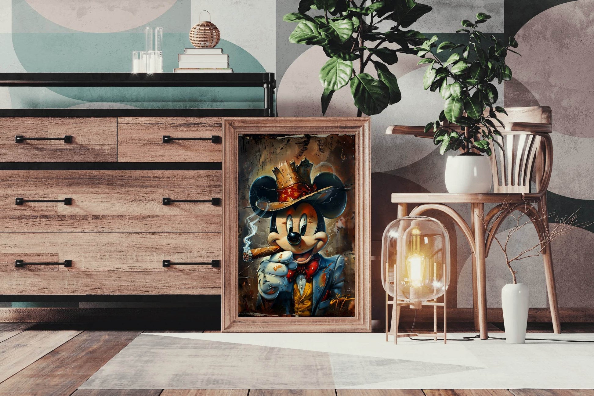 Mickey Noir Wall Art - beink online art store
