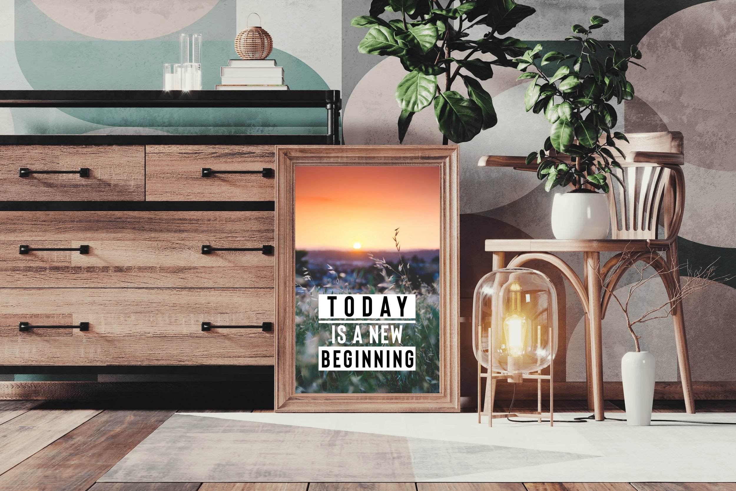New Beginning Motivational Wall Art - beink online art store