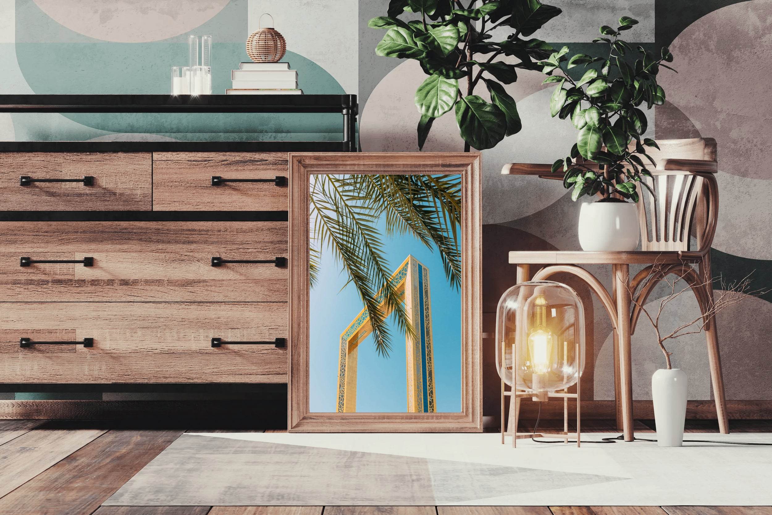 The Frame and a Palm Wall Art - beink online art store
