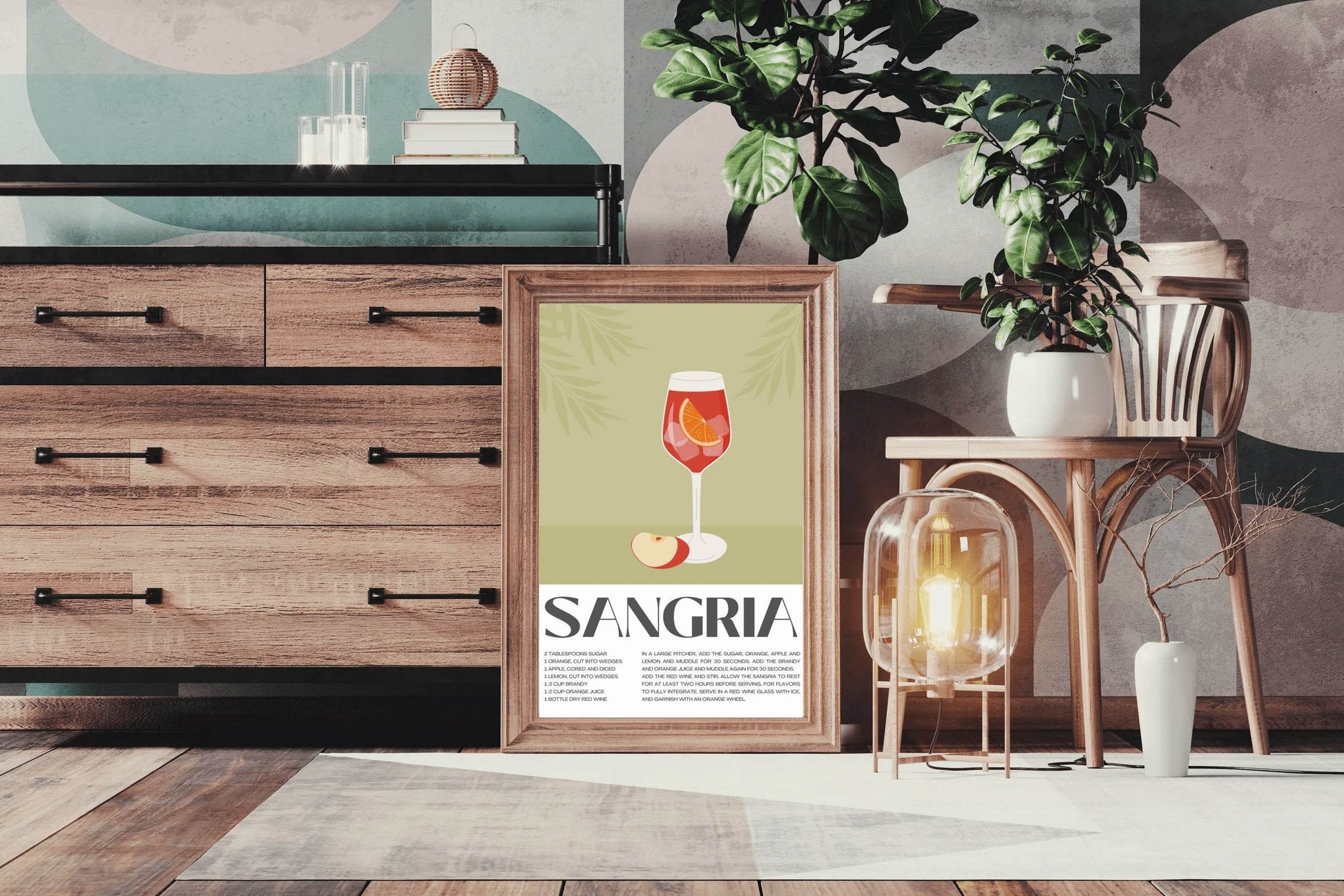 Traditional Red Sangria Wall Art - beink online art store