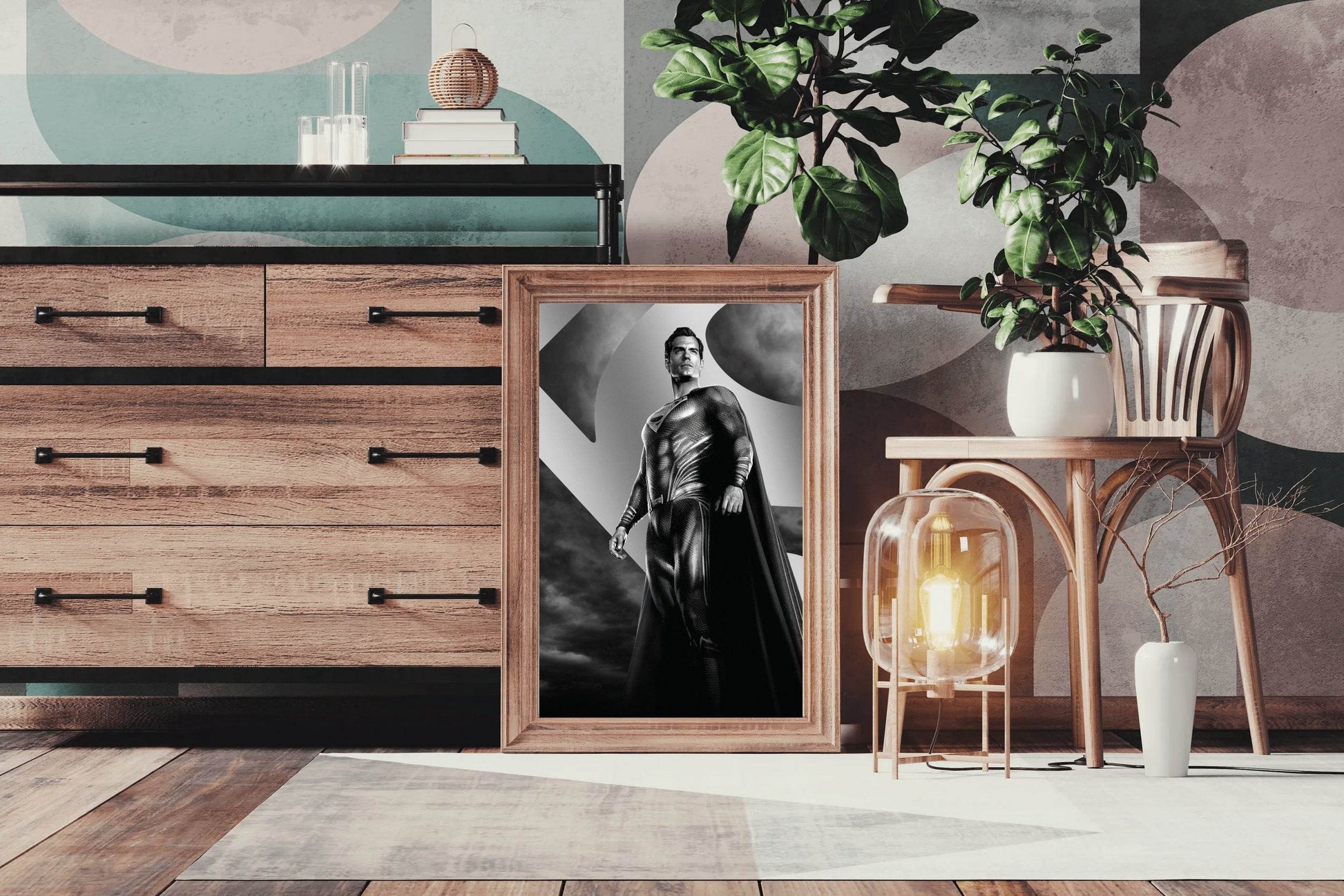 Man of Steel in Black and White Wall Art - beink online art store
