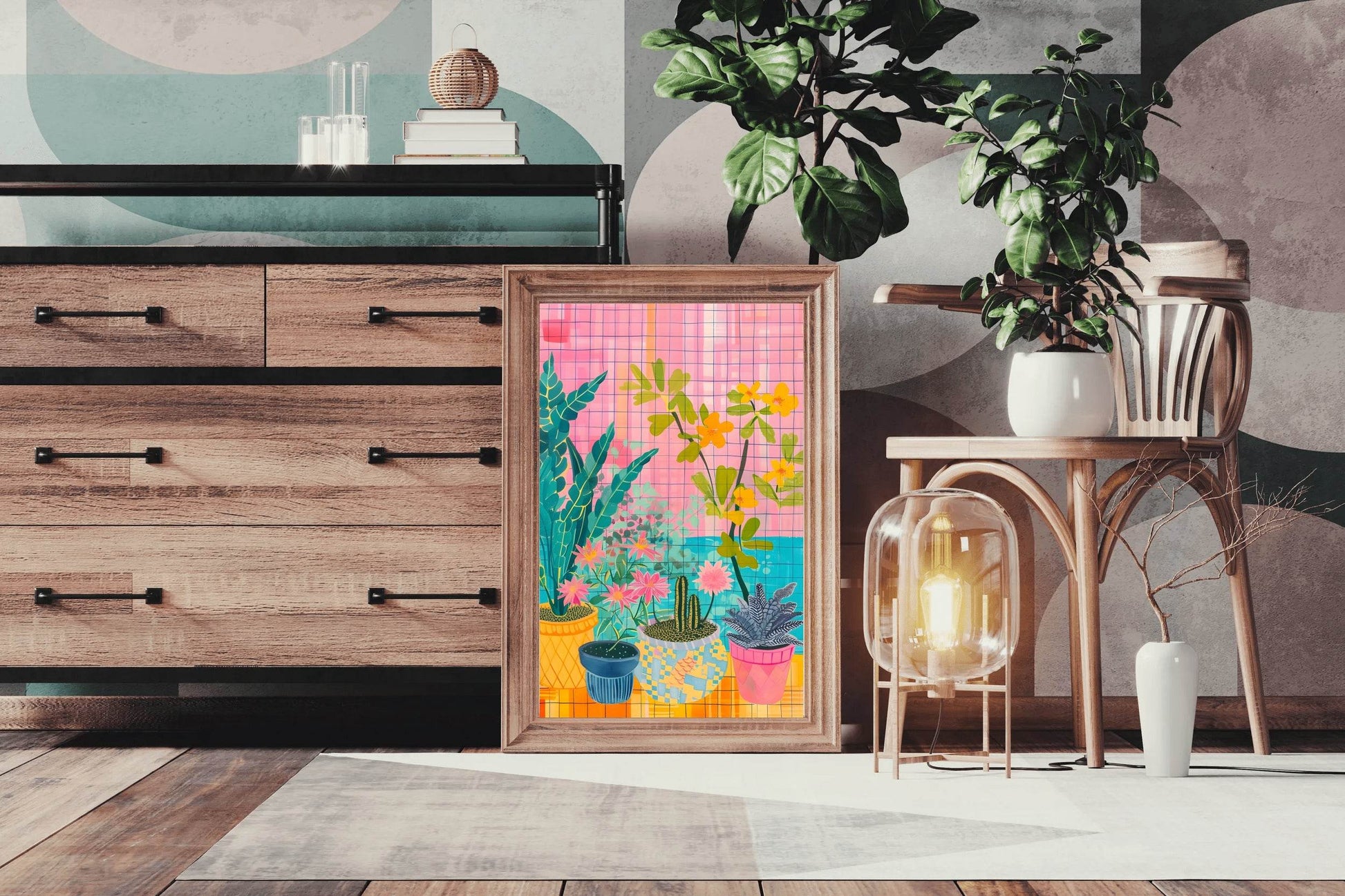 Potted Paradise Digital Art - beink online art store