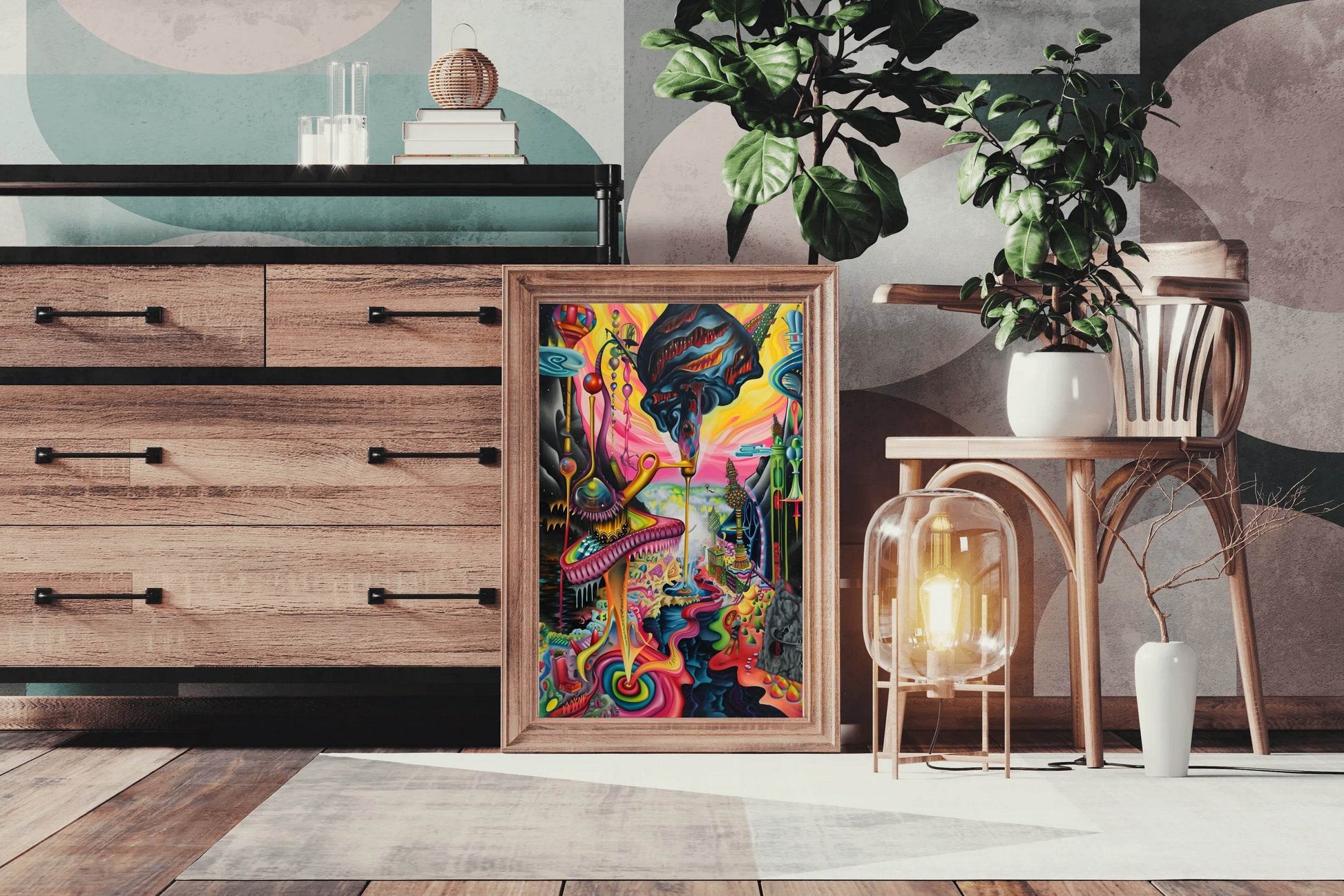 Colorful Fantasy Planet Wall Art - beink online art store