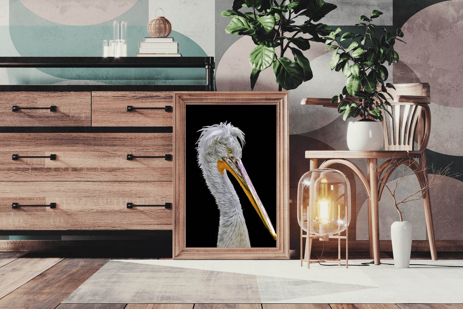 Picture of White Dalmatian Pelican - beink online art store