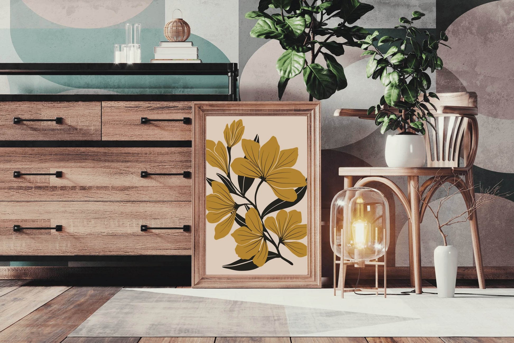 Coffee Flower Wall Art - beink online art store