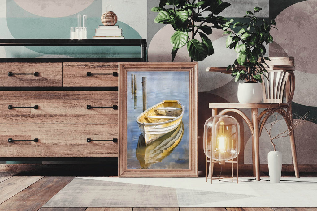 Small Wooden Boat Wall Art - beink online art store