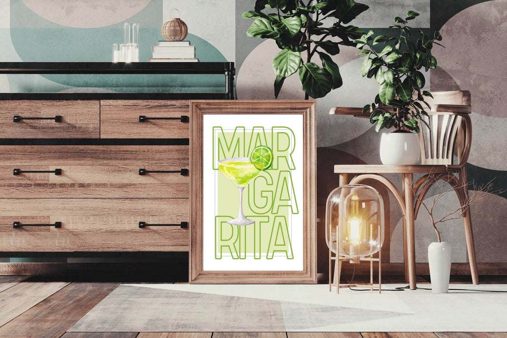 Margarita & limon Cocktail Wall Art - beink online art store