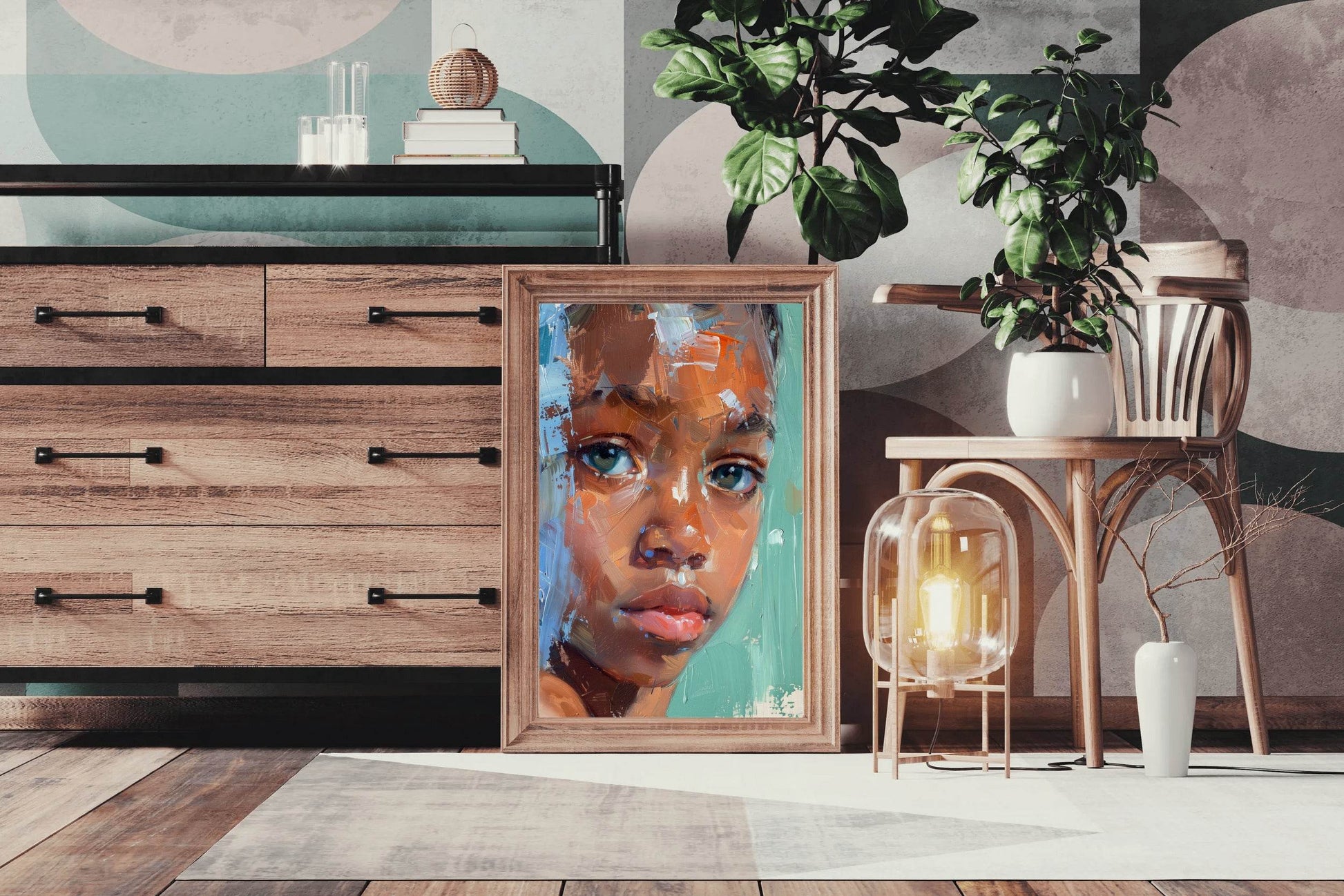 Black Girl Face Wall Art - beink online art store