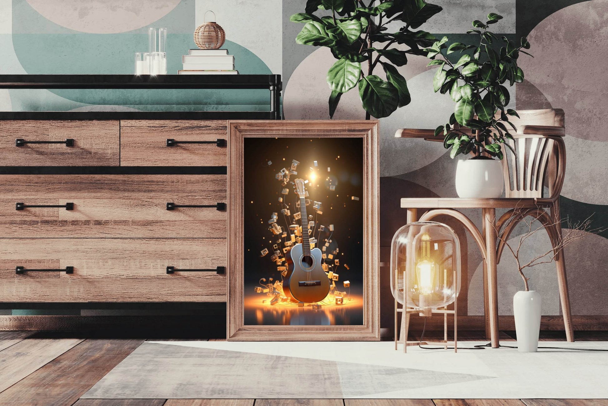 Brilliant Electric Guitar Wall Art - beink online art store