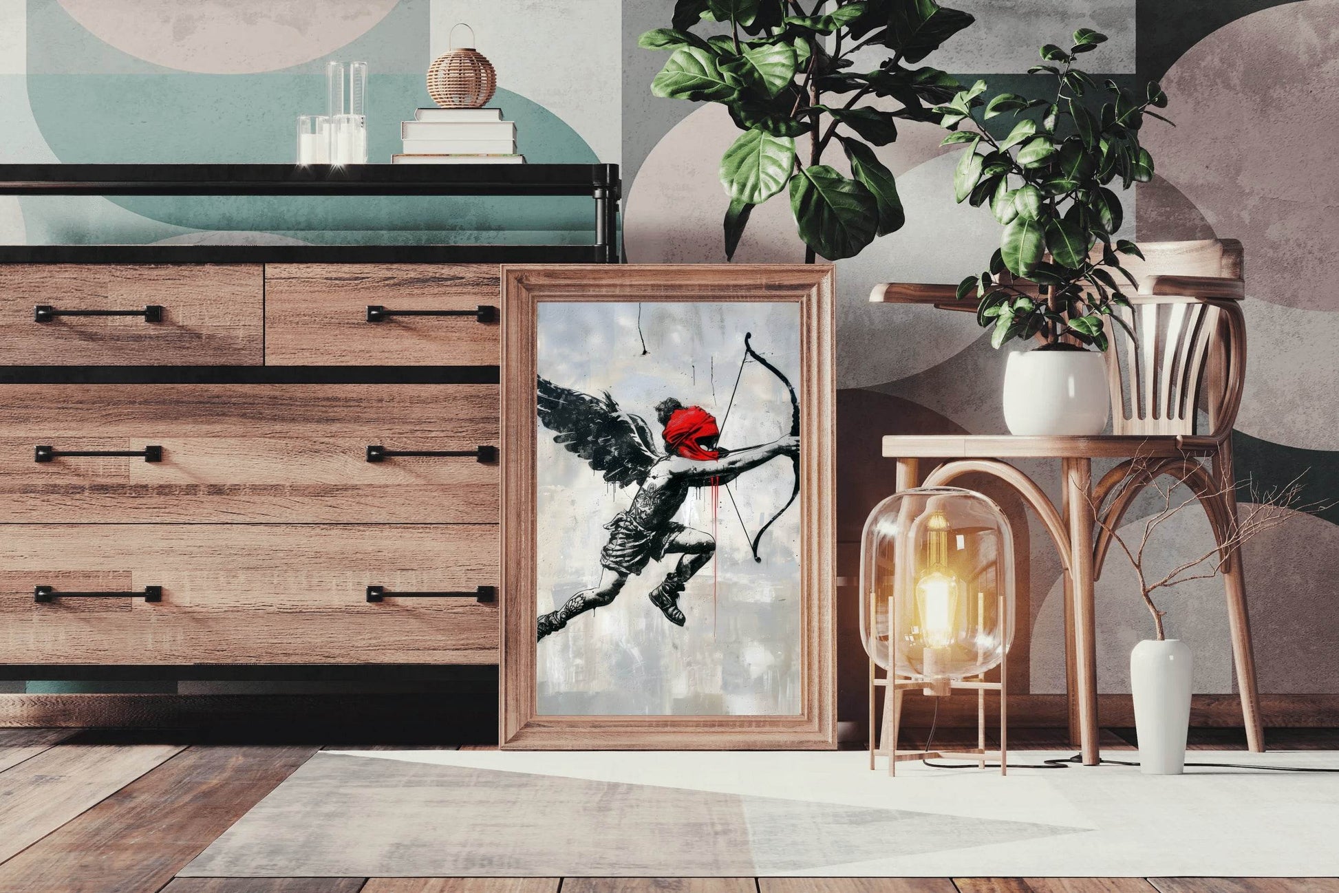 Eros Love Banksy Style Wall Art - beink online art store