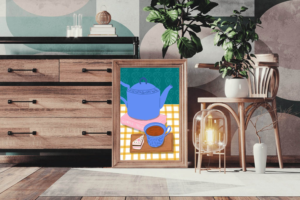 Teapot And Tea Wall Art - beink online art store