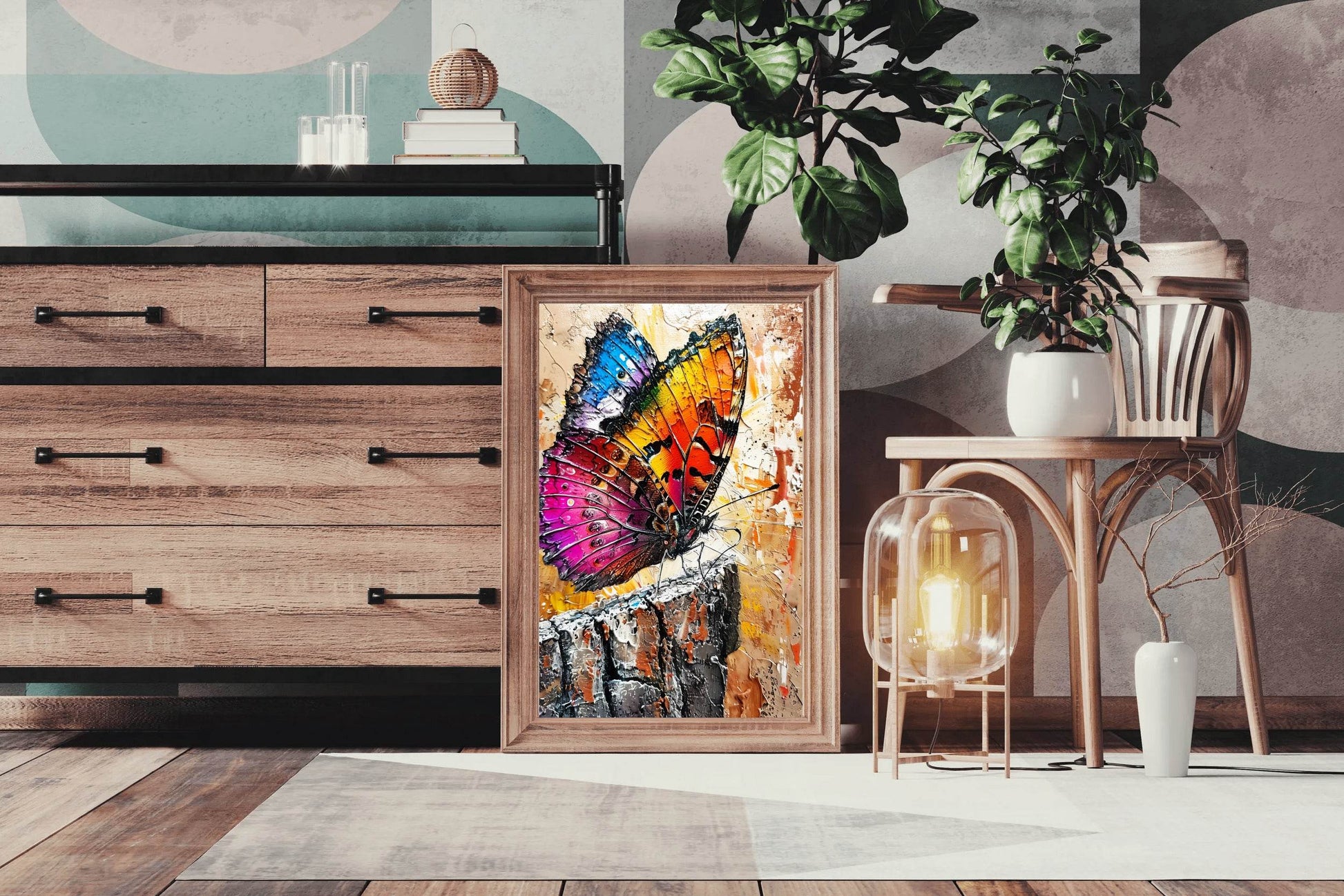 Colorful Butterfly Painting Wall Art - beink online art store
