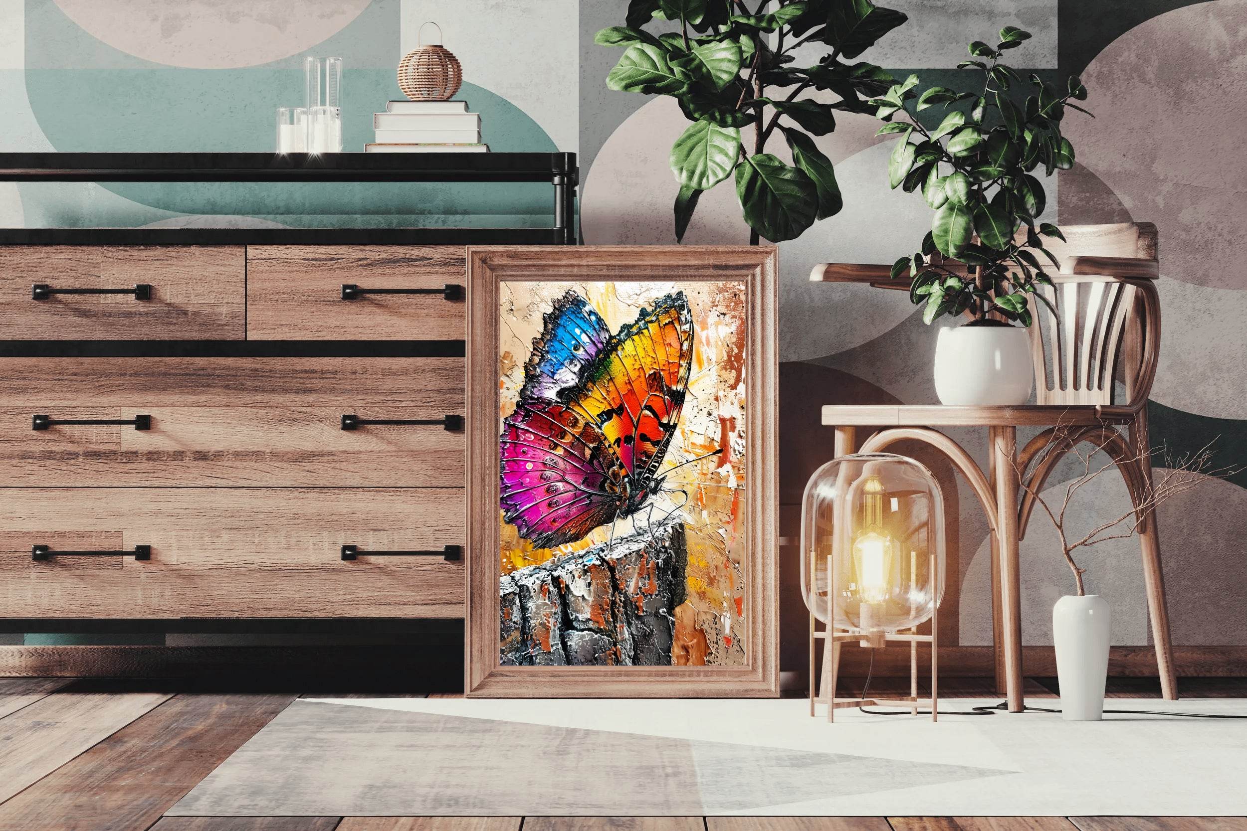 Colorful Butterfly Painting Wall Art - beink online art store